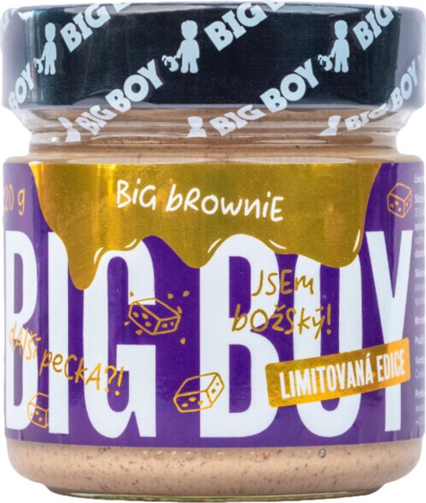 Big Boy Big Brownie 220 g big brownie / Aromatisierte Nussbutter / Haselnusscreme mit Cashewnüssen und weißer Schokolade