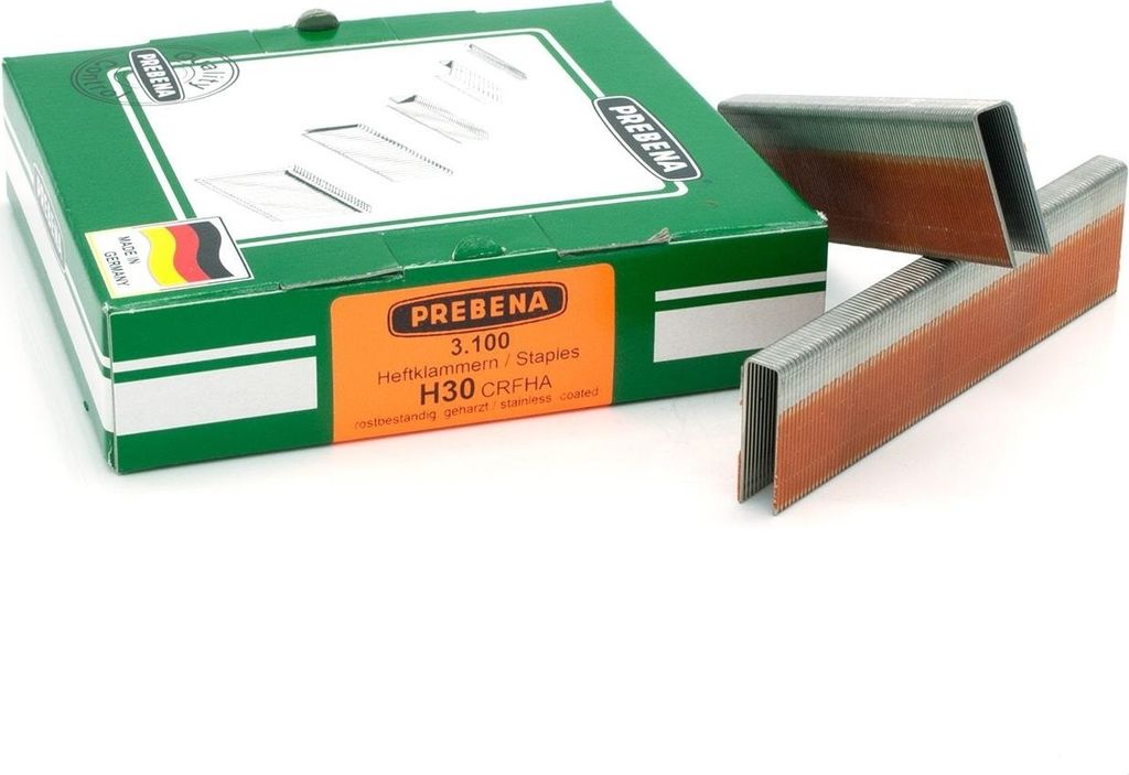 Heftklammern 92 30mm rostfrei Prebena H 3GP-H40 Bostitch SL5035 SB156SL SL1838BC SB-Caps KL-22 3,1M