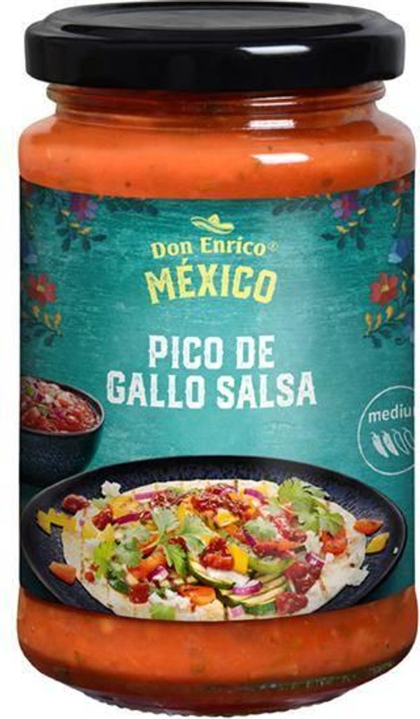 Don Enrico Pico de Gallo Salsa 200 Ml Glas  Lactosefrei Produktbild 