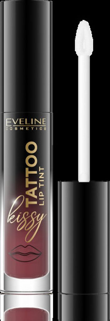 EVELINE KISSY TATTOO Langanhaltender flssiger Lippenstift - 02 JUICY RED - 4,5 ml.