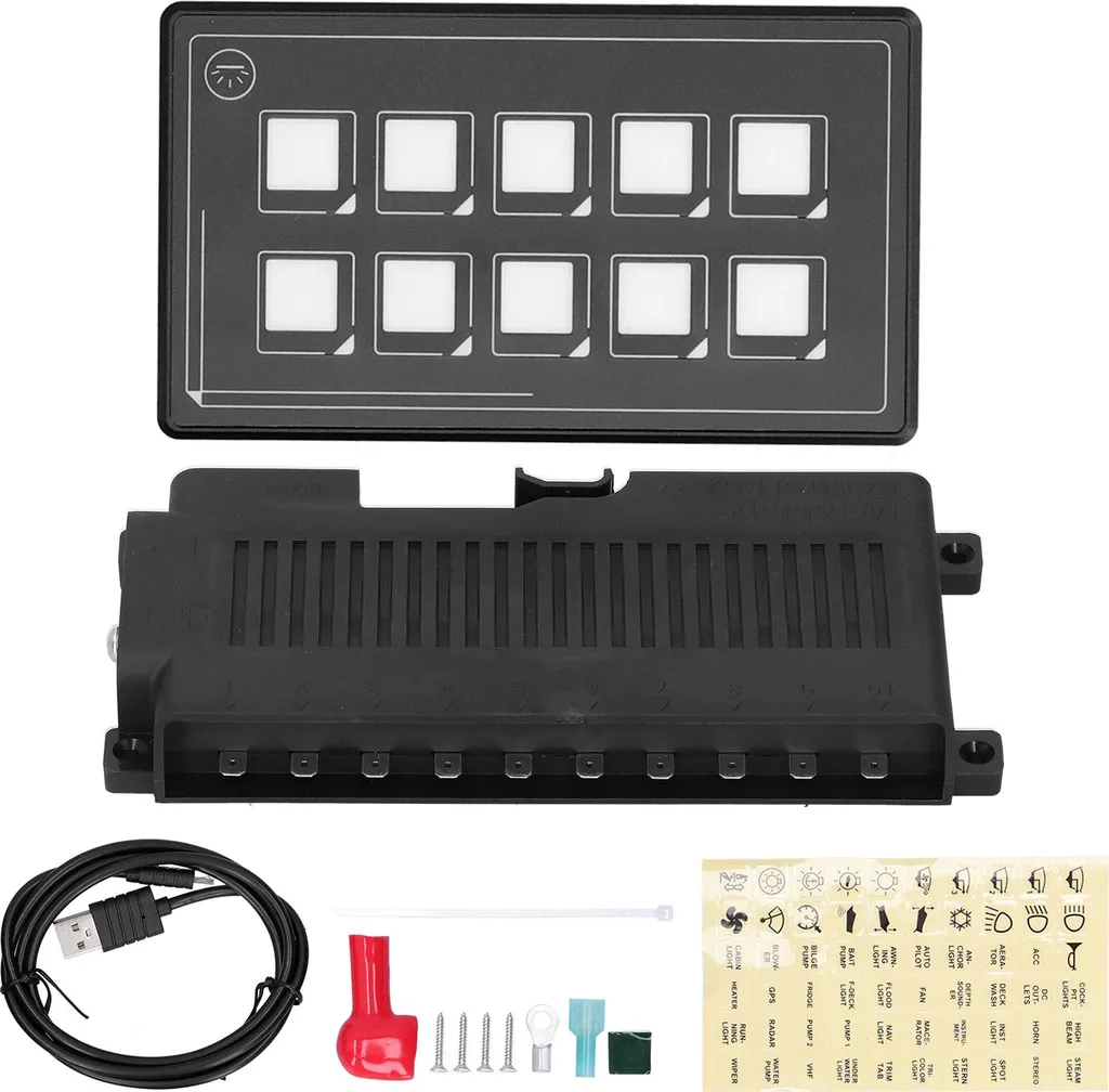 Panneau de Commande à Membrane Bluetooth 10P avec Rétroéclairage LED RV
