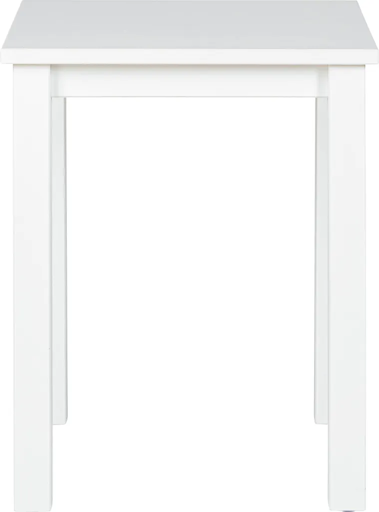 Table d'appoint Asgar blanc : structure robuste et finition laquée chic - 3