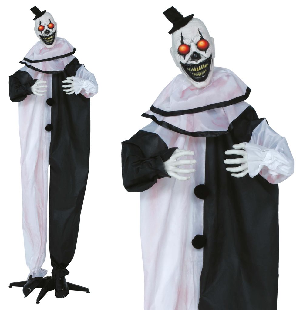 Animatronic Terrorclown 205 cm Halloween Deko mit Licht, Produktbild 