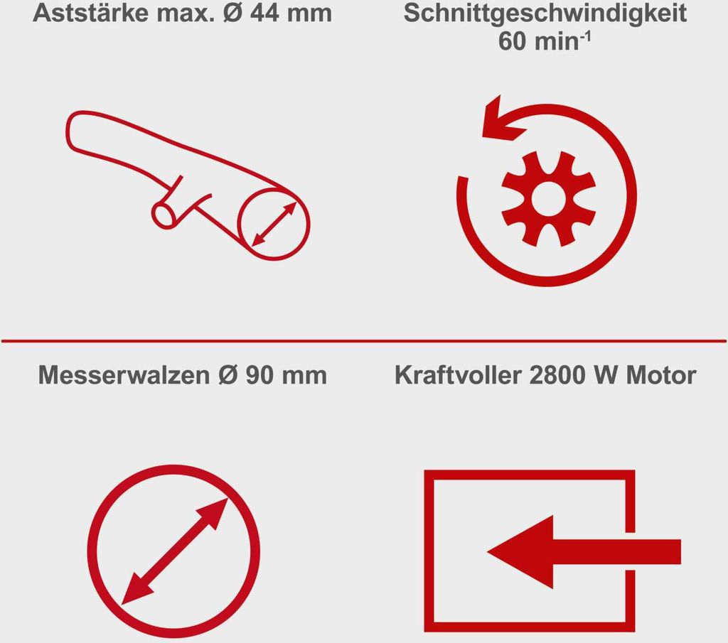 Scheppach GS60 Elektro Gartenhäcksler + Fahrvorrichtung - Produktbild 4