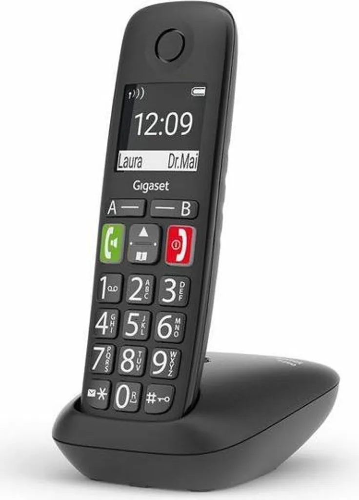 Gigaset E290 Téléphone Fixe Analogique DECT avec Large Écran Noir - 3
