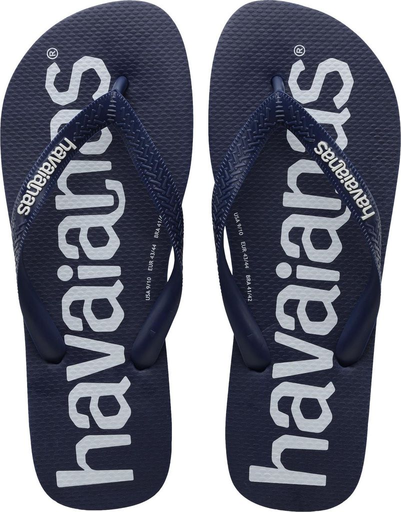 Havaianas Kinder Flip-Flop Top Logo Mania Navy/Blau bequem rutschfest