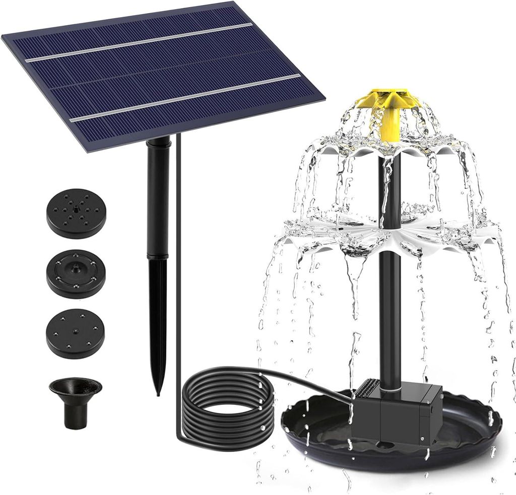 Solar Springbrunnen, Solar Teichpumpe, Solarpumpe, Produktbild 