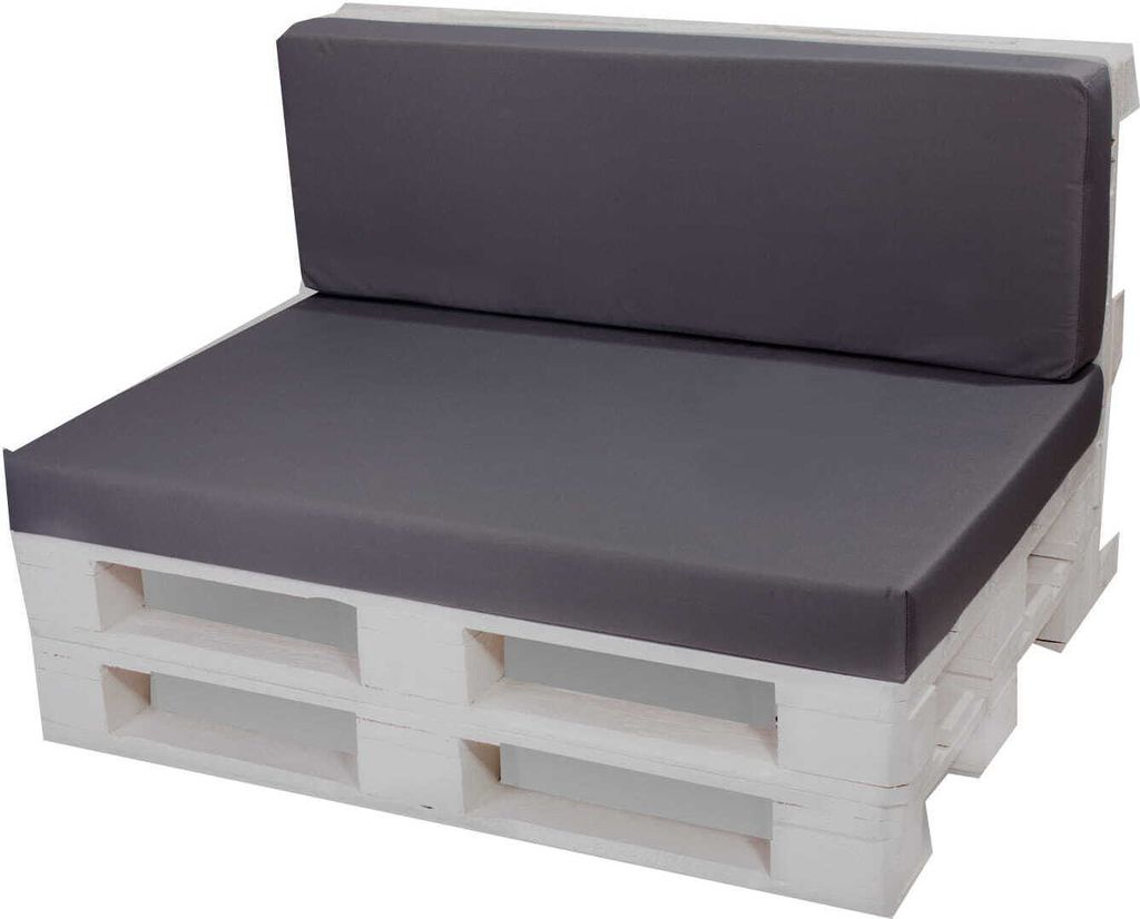 Palettenmöbel sitzkissen set Anthrazit 120x60+Rückenkissen Produktbild 