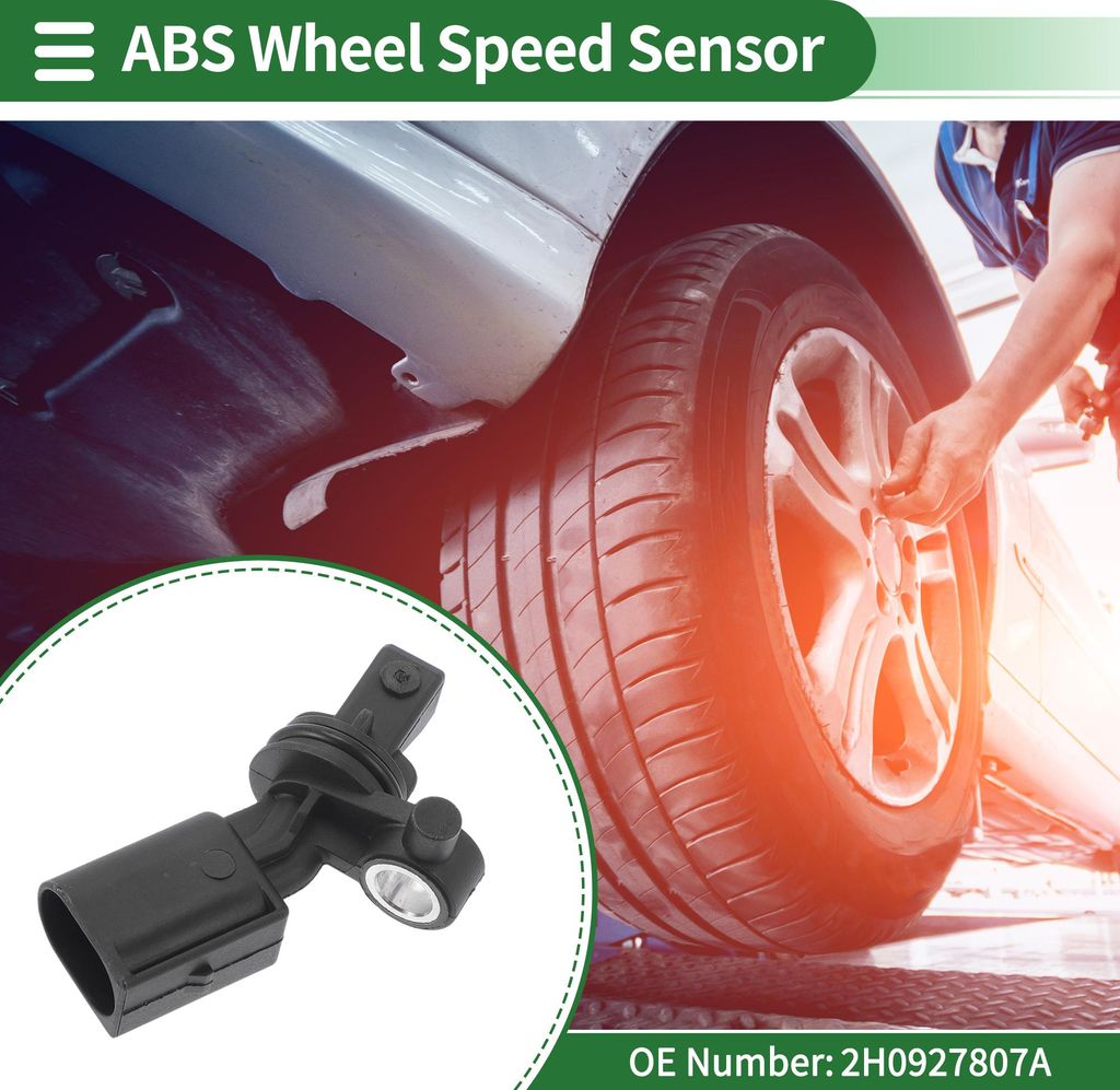 ABS Raddrehzahl Sensor ABS Sensor Set Nr. 2H0927807A für Audi A3 1998-2001 1Stk Links Hinten