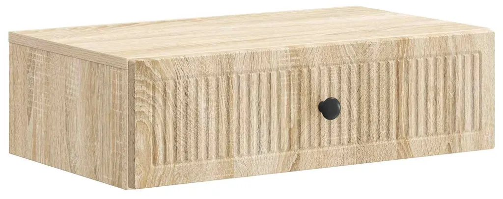 Table d'appoint murale pour optimiser petit espace chêne Sonoma