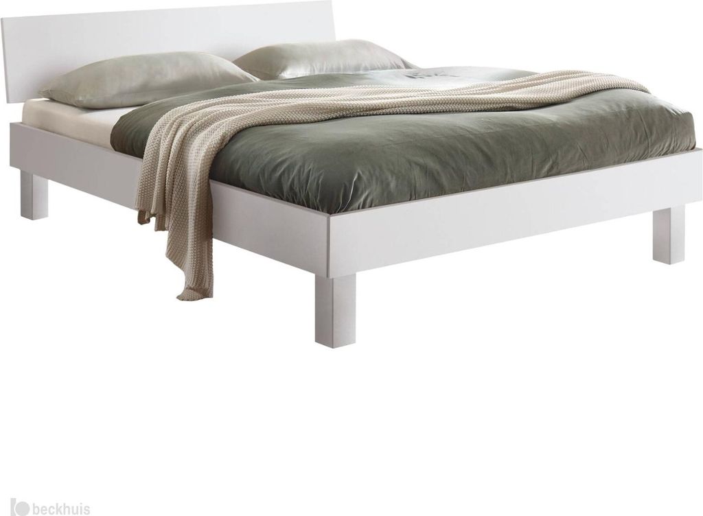 Hasena Trento Bettgestell Forti25 Farbe 10-Buche weiss deckend, lackiert Größe 160x200