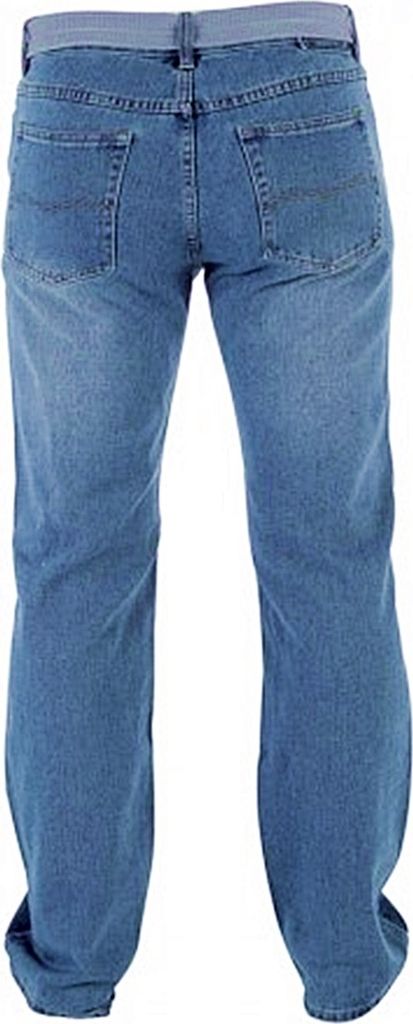 Übergrößen Jeans D555 CHICAGO Blau mit Gürtel 42/32