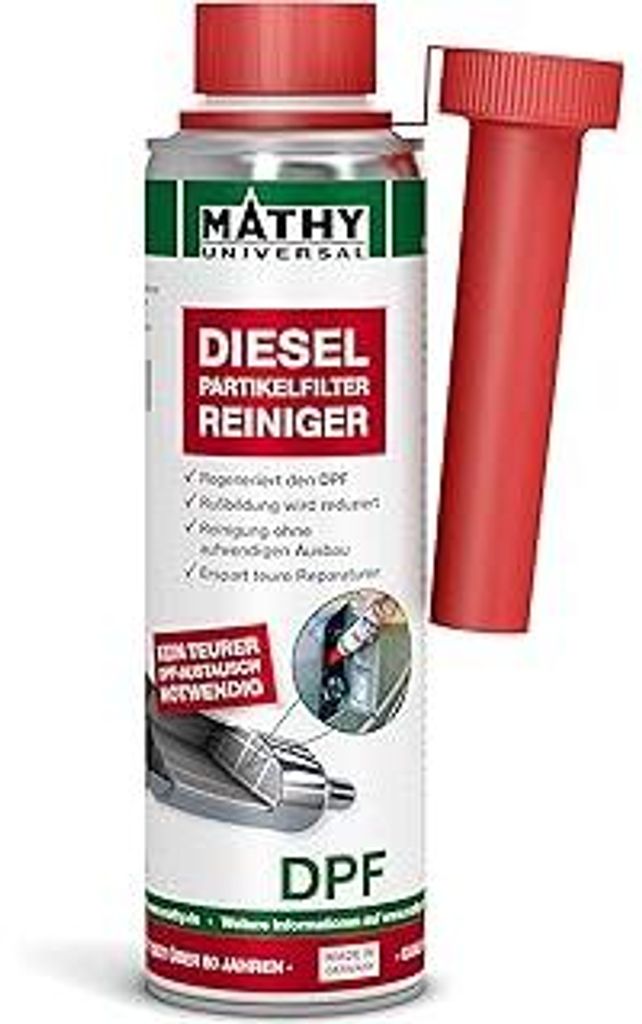 MATHY-DPF Partikelfilter Reiniger Diesel (300 ml) - hochwirksamer DPF Reiniger - Diesel Systemreiniger für Dieselmotoren - Diesel Additiv