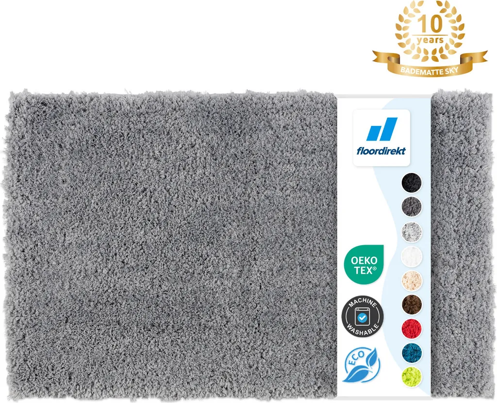 Passatoia Bagno Sky 80x150 Grigio Argento | Design e Sicurezza Lavabile