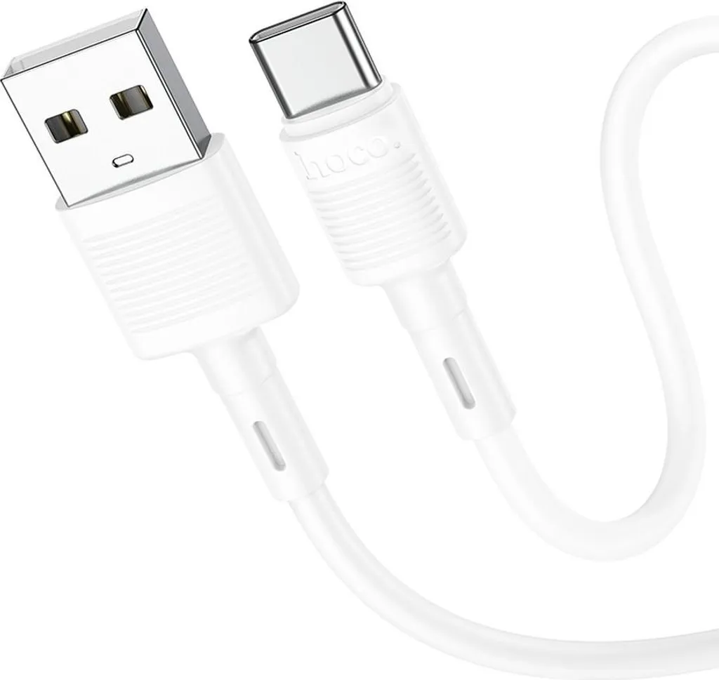 Cavo HOCO X83 USB a Tipo C 3A 1m Bianco - Ricarica Rapida e Dati