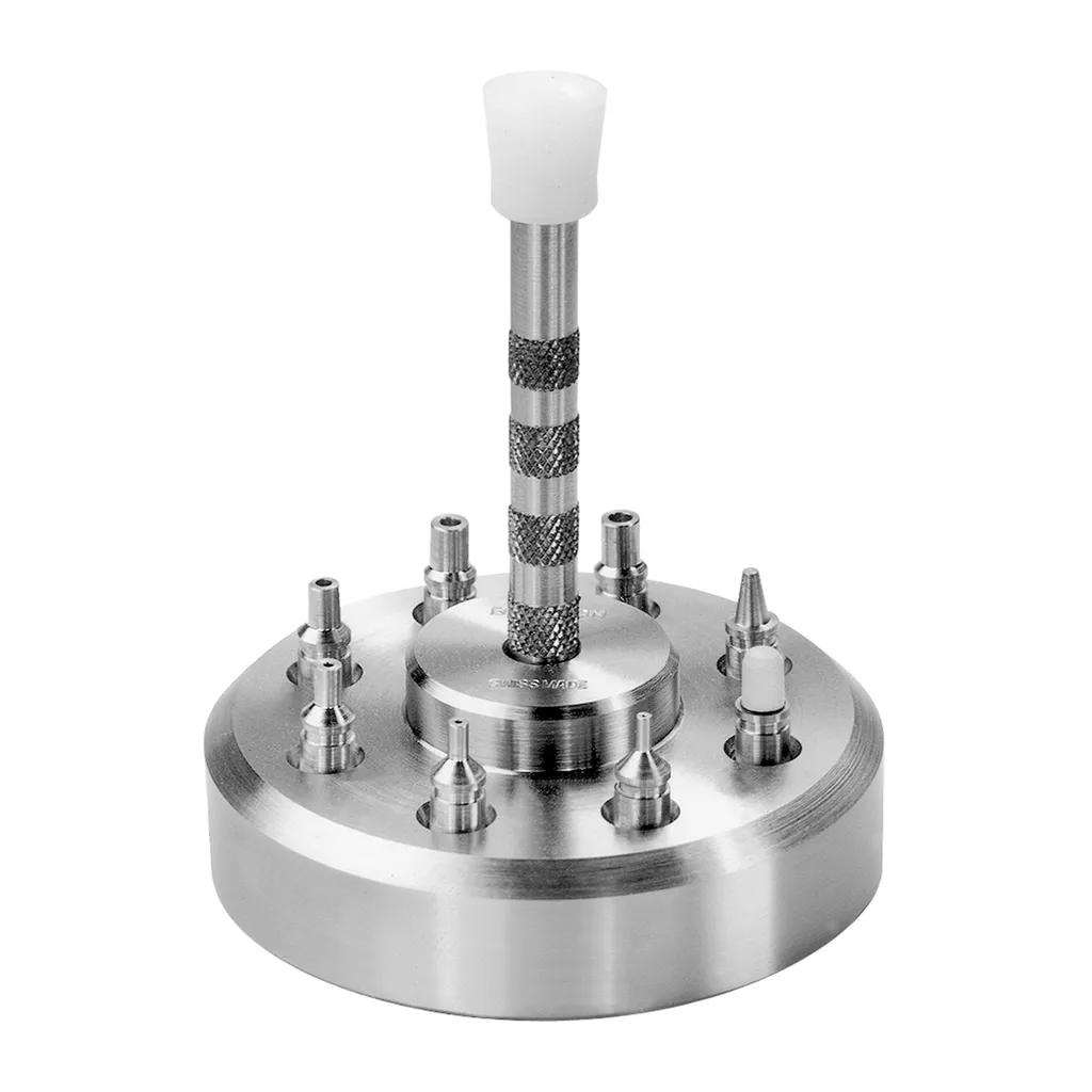 Outils Bergeon 5378 avec 8 embouts interchangeables en acier trempé