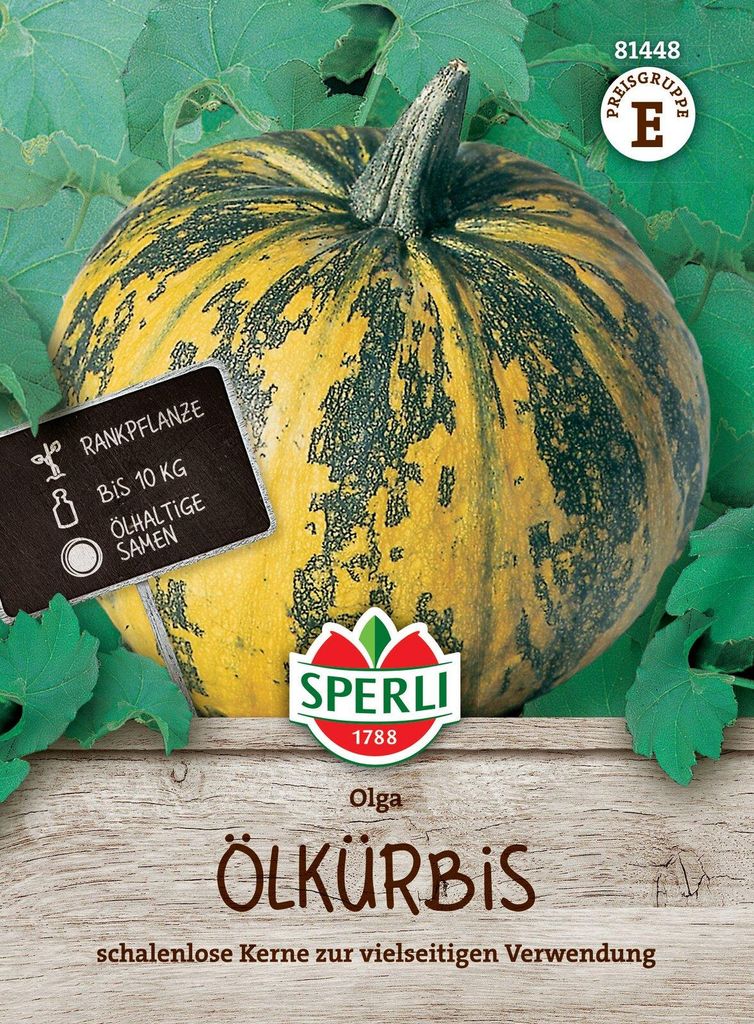 SPERLI Kürbissamen Olga Cucurbita pepo var. styriaca 15 Produktbild 