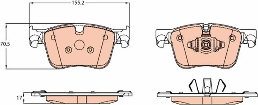 Stop Sifflements : Plaquettes Frein Avant Peugeot 3008 5008 BlueHDi 16-