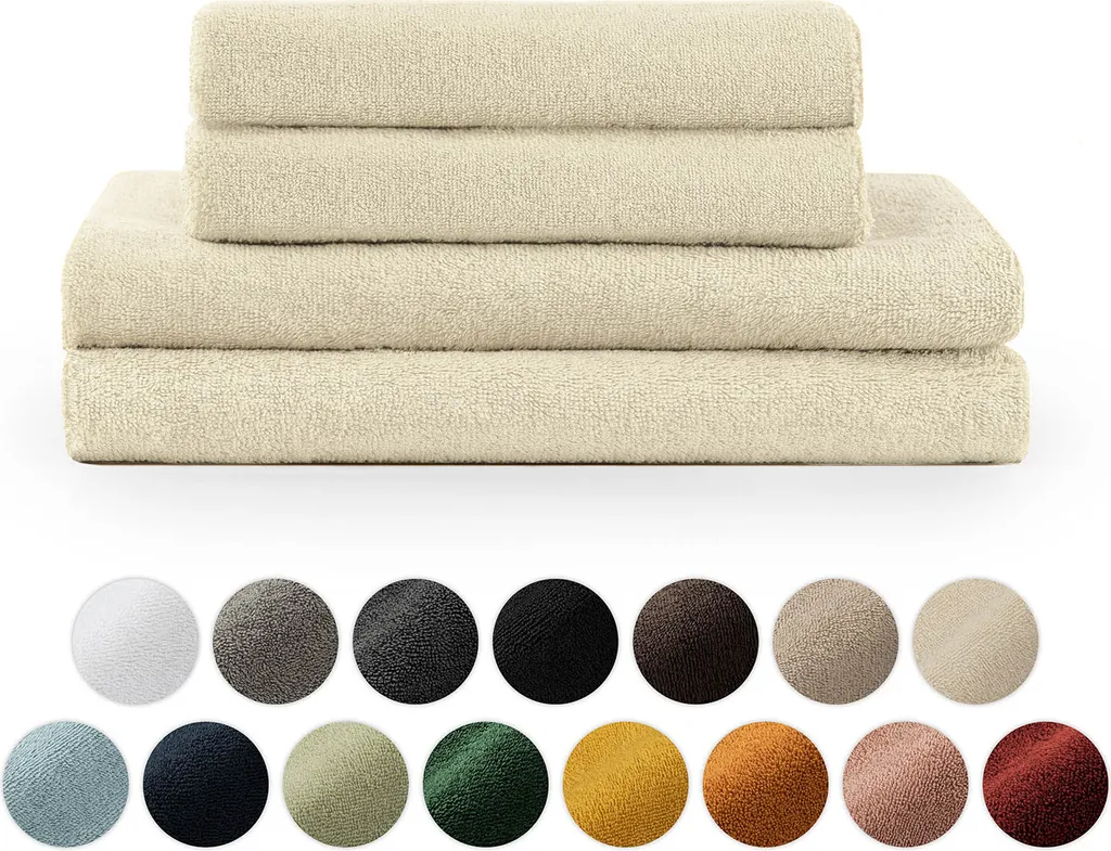 Set Blumtal 4 Asciugamani Cotone Oeko-TEX Sabbia: Guida al Relax
