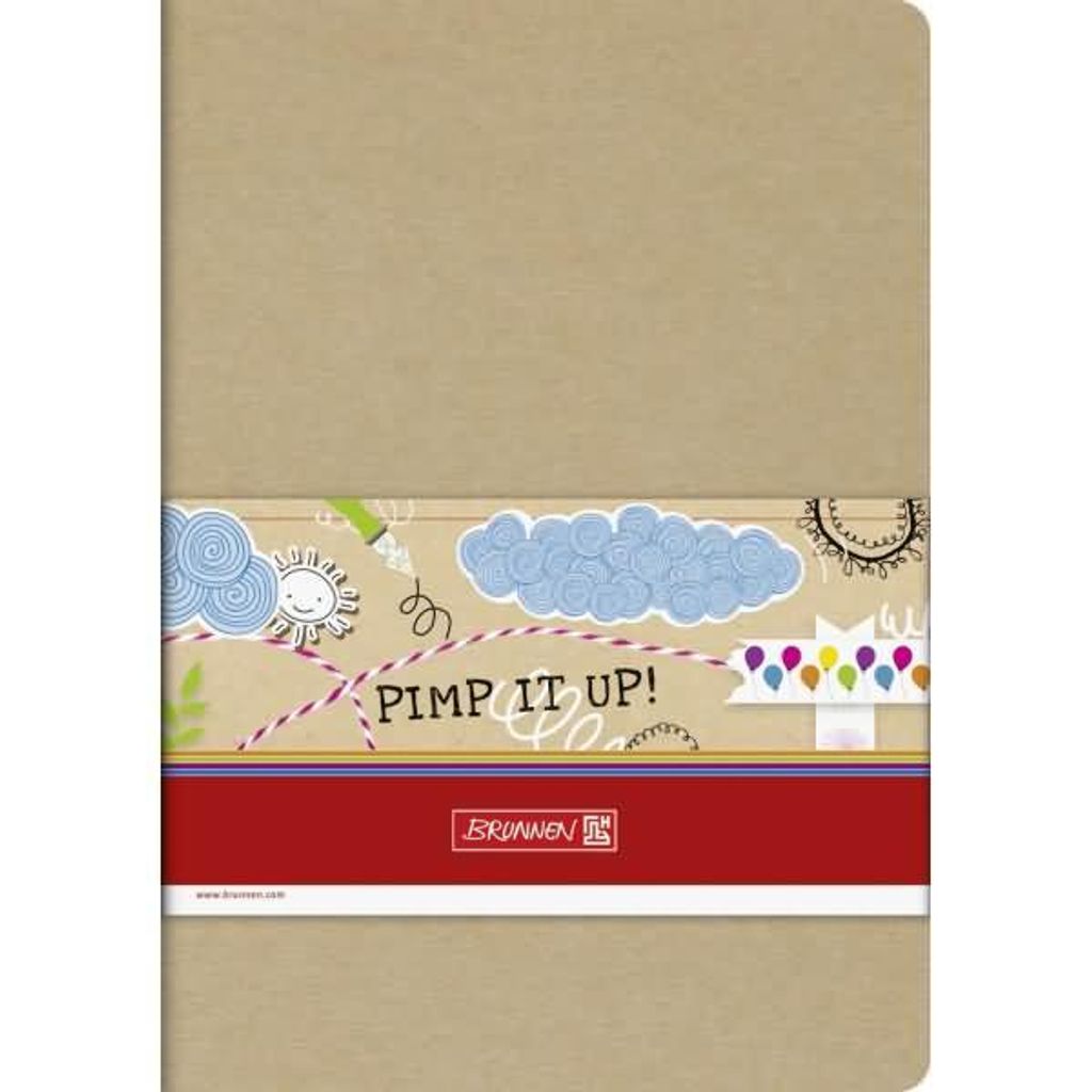 BRUNNEN 1043355 Notizheft Pimp it up! 15 x 21 cm A5 kariert