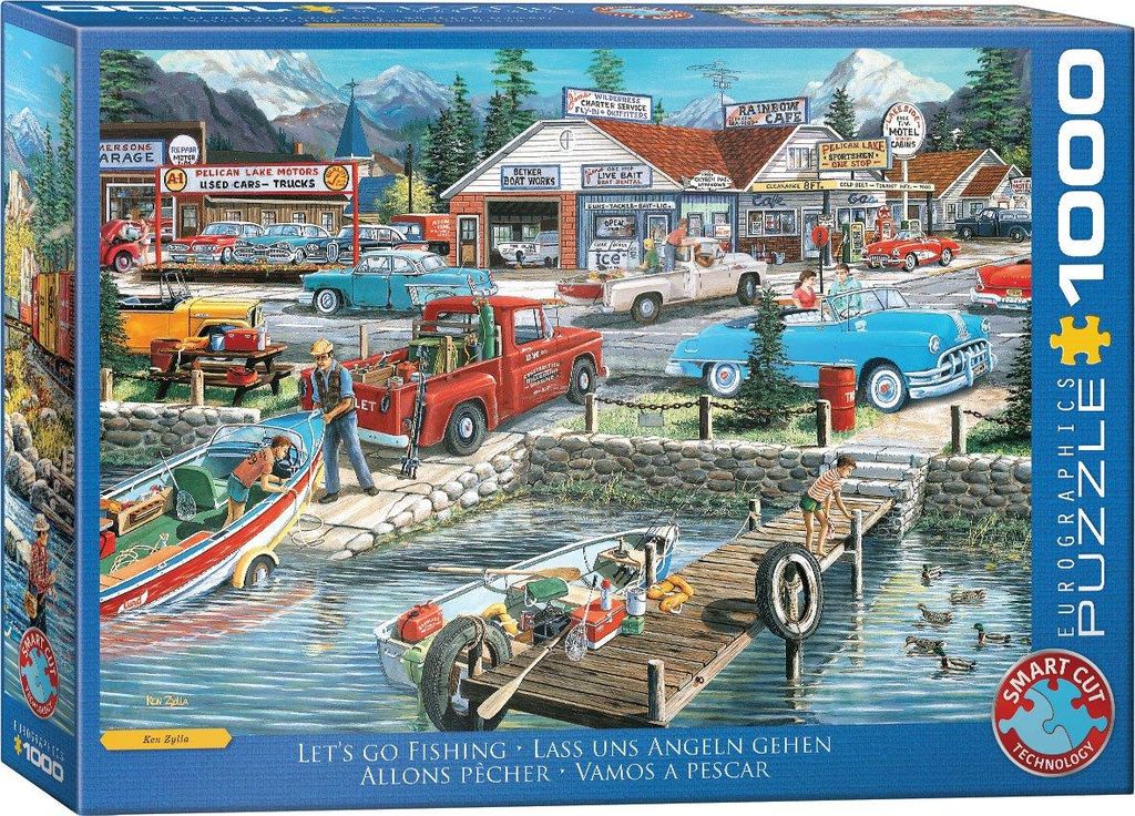 Puzzle 1000 „Let's Go Fishing“ von Ken Zylla 6000-5868