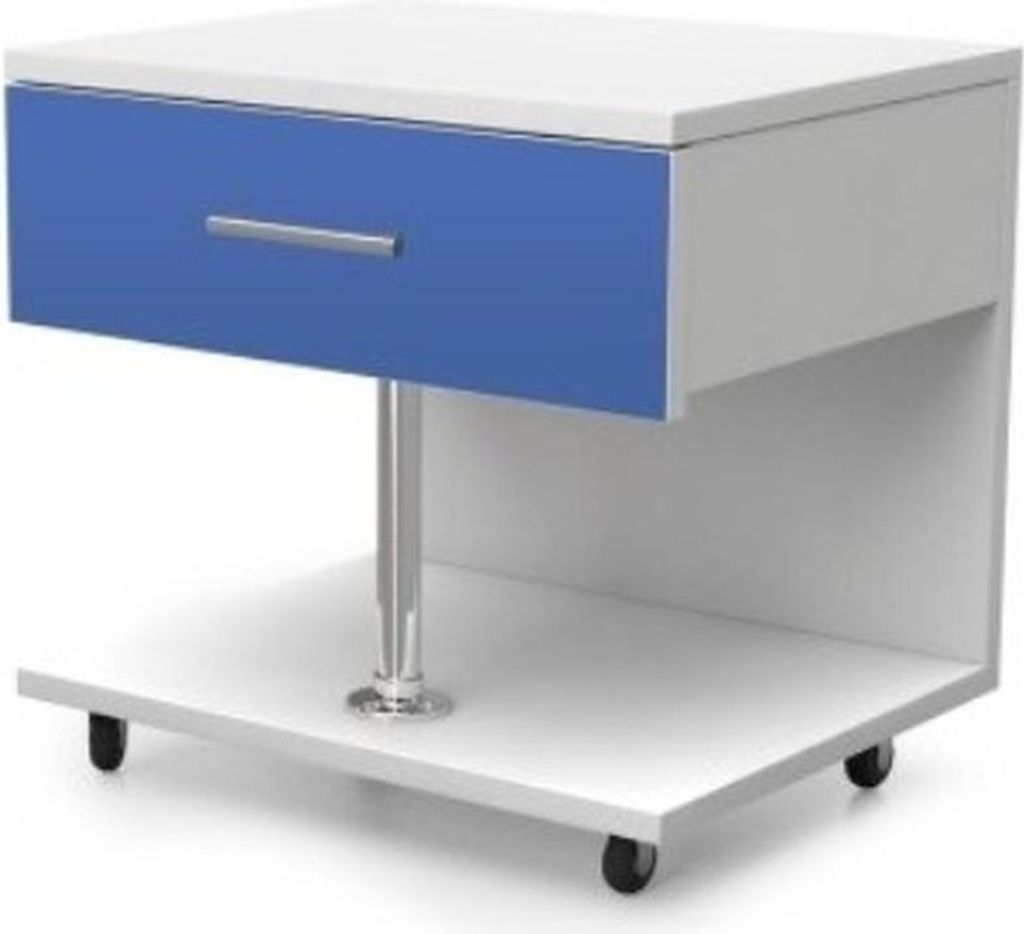 Bett + Nachttisch - Kinderzimmer Schlafzimmer Möbel Betten Blau 2tlg. Set Neu