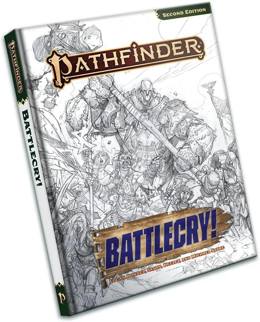 Livre Pathfinder Battlecry Couverture Rigide Format Sketch Hardcover