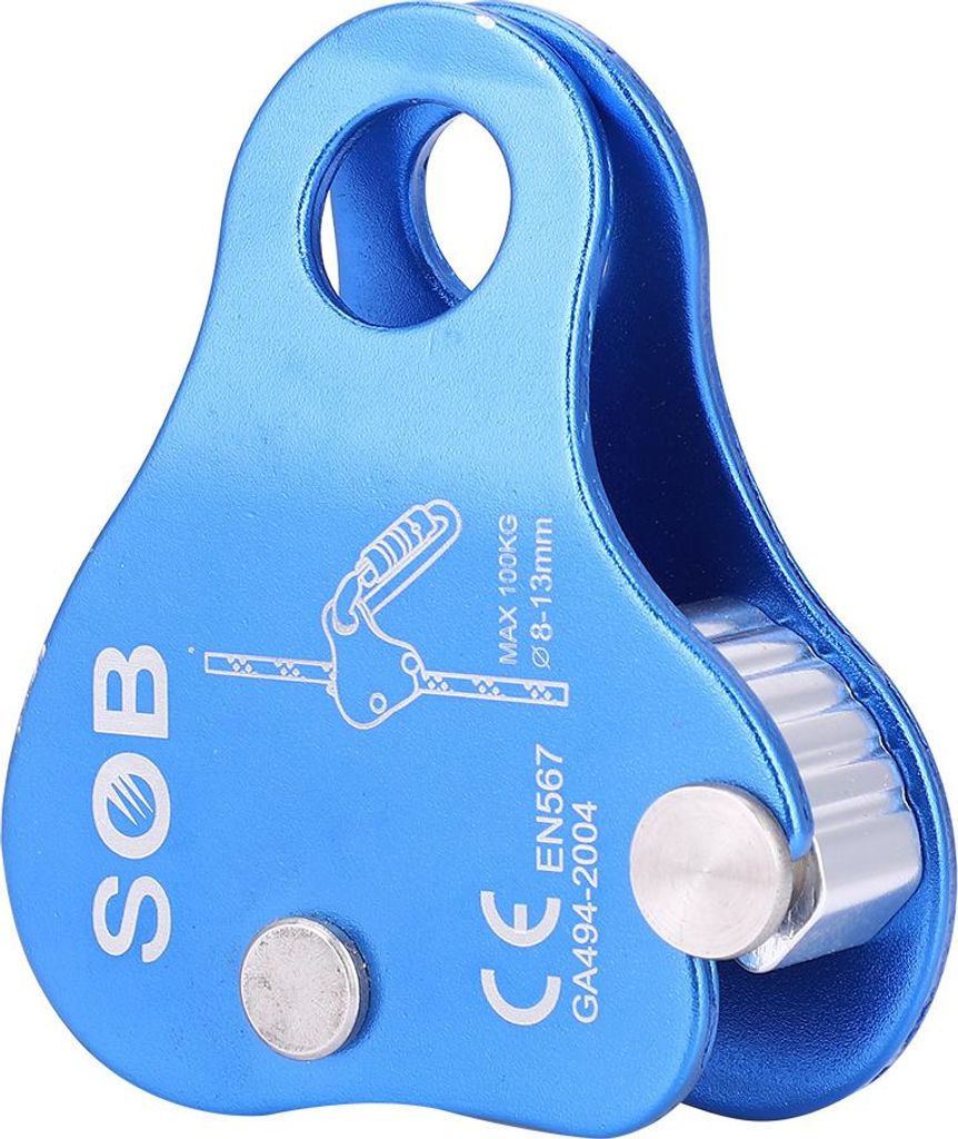 Outdoor Klettern Bergsteigen Ausrüstung Aluminium Seil Grab Lock Schutz Kits Blau