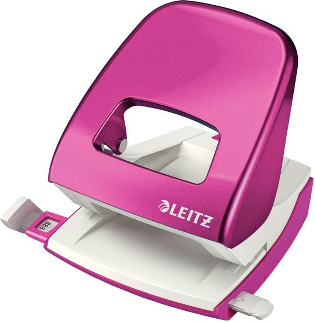 Locher 2,5mm mit Anschlagschiene pink metallic in Blisterverpackung Packung mit 6 Stück