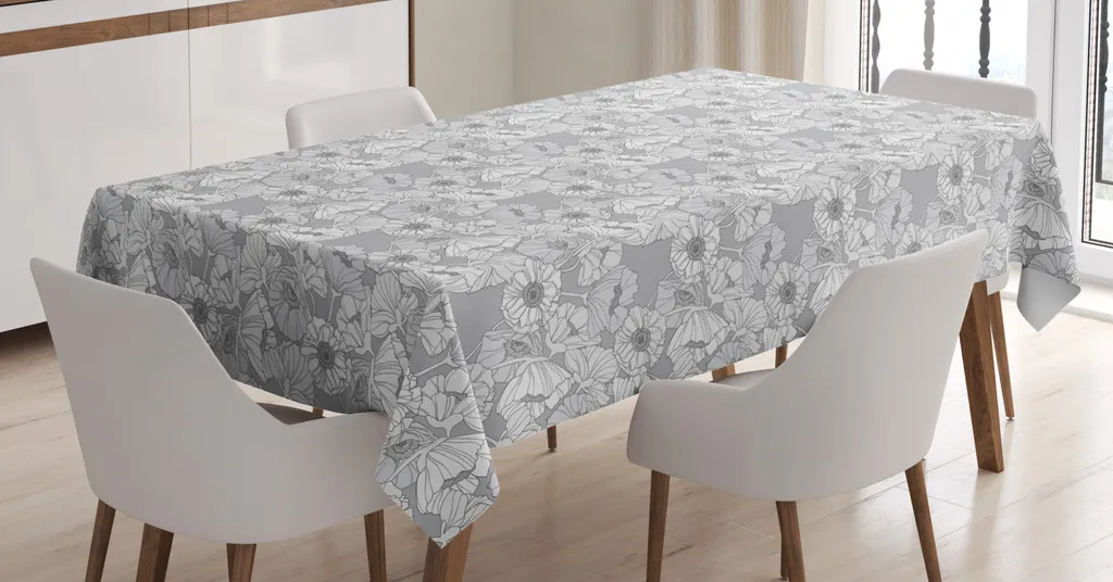 Tovaglia Abakuhaus Antimacchia Grigio Vintage 140x200 Lavabile