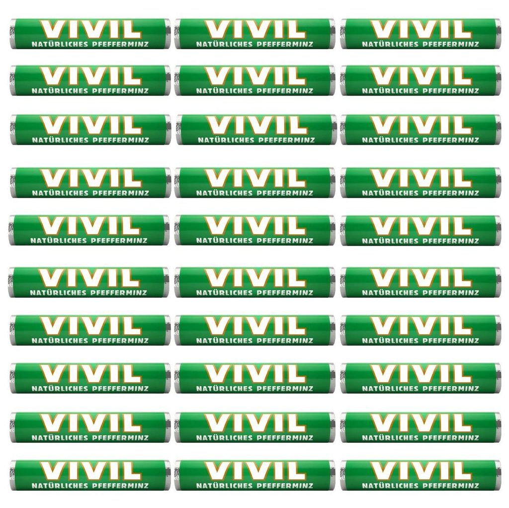 Vivil natürliches Pfefferminz erfrischende Pastillen 28g Produktbild 
