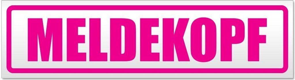 Kiwistar - Autoaufkleber - Pink - 30 x 8 cm - Meldekopf - Hinweis Aufkleber Sticker für Auto, Kfz, Fahrrad, PKW, LKW