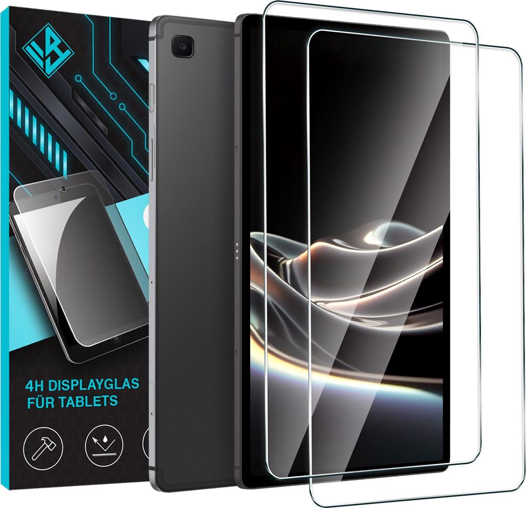 2x 9H Tablet Schutzglas für Samsung Galaxy Tab S6 Lite 10.4 Zoll 2022 Displayglas Displayschutz