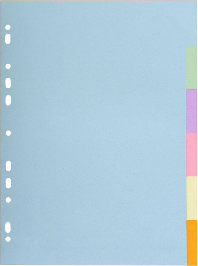 Exacompta 1606E, Viacfarebný, Lepenka, Papája, A4, 225 mm, Obrázok produktu 