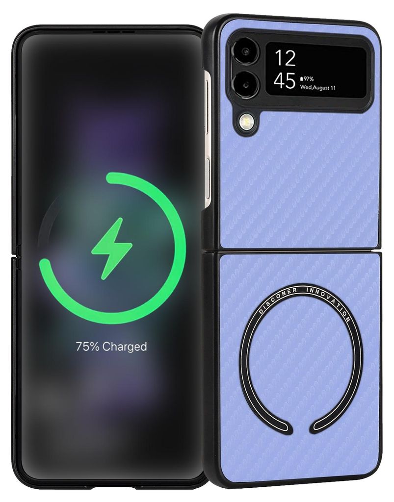 Für Samsung Galaxy Z Flip4 5G MagSafe Magnetic Kohlefaser Produktbild 
