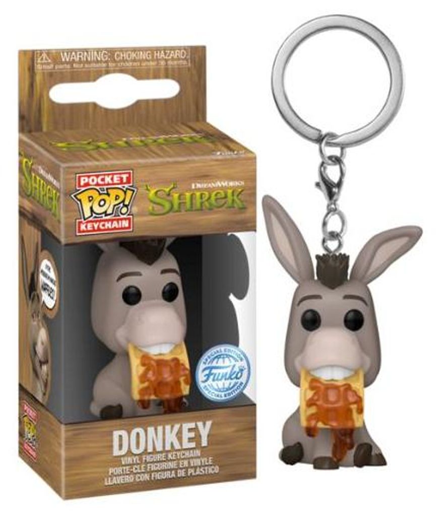 Shrek 30° POP! Vinile Schlü sselanhä nger 4 cm Ciuchino Immagine del prodotto 