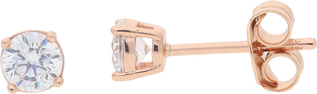 JuwelmaLux Ohrstecker 925 Silber rosévergoldet mit Zirkonia JL16-06-0395
