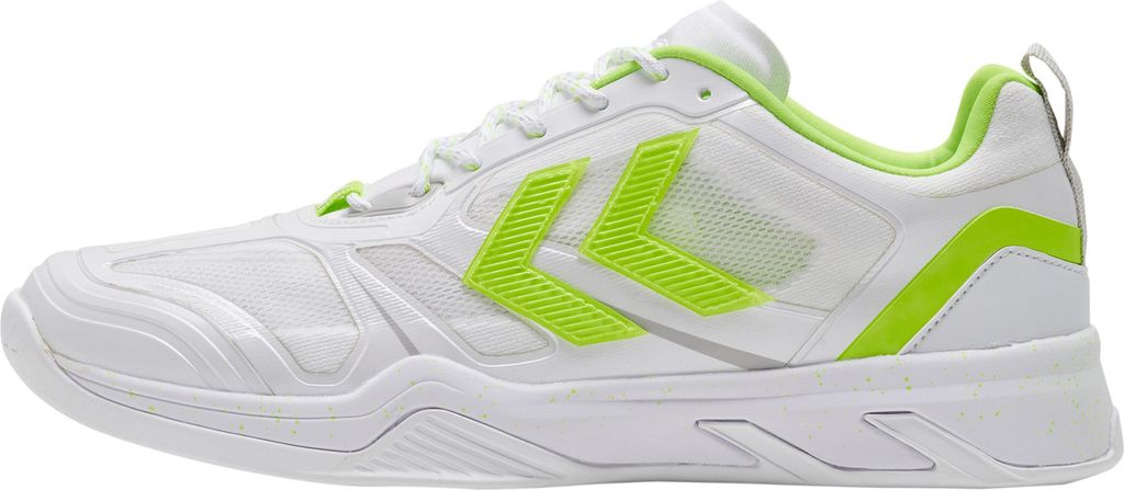 Hummel Uruz 2.0 Indoor Hallenschuhe Handballschuhe weiß/neon 215183-9001, Schuhgröße:36 EU