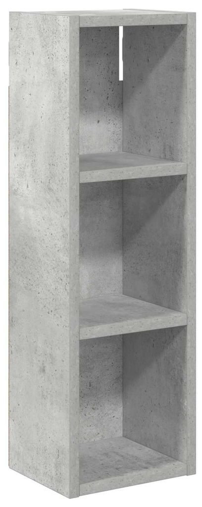 Badezimmer-Wandschrank mit Regal Betongrau 20 x 16 x 62,5 cm
