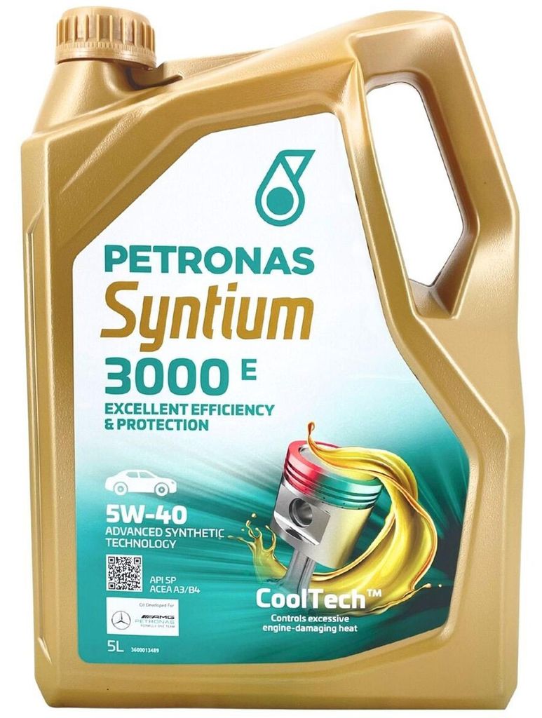 PETRONAS Syntium 3000 E für 5W-40 5 Liter Motoröl Motorenöl Produktbild 