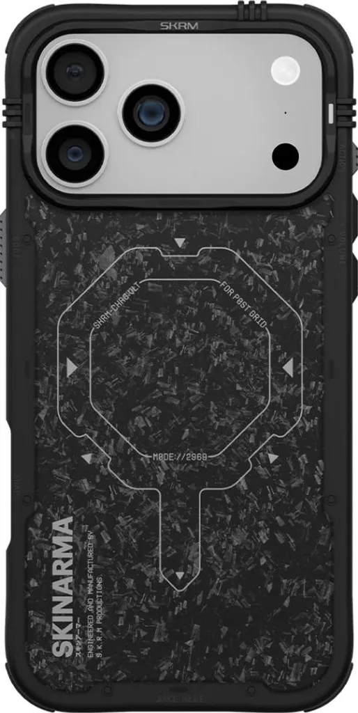 Protection Antichoc iPhone 17 Pro Max Skinarma Vektor MagSafe Onyx