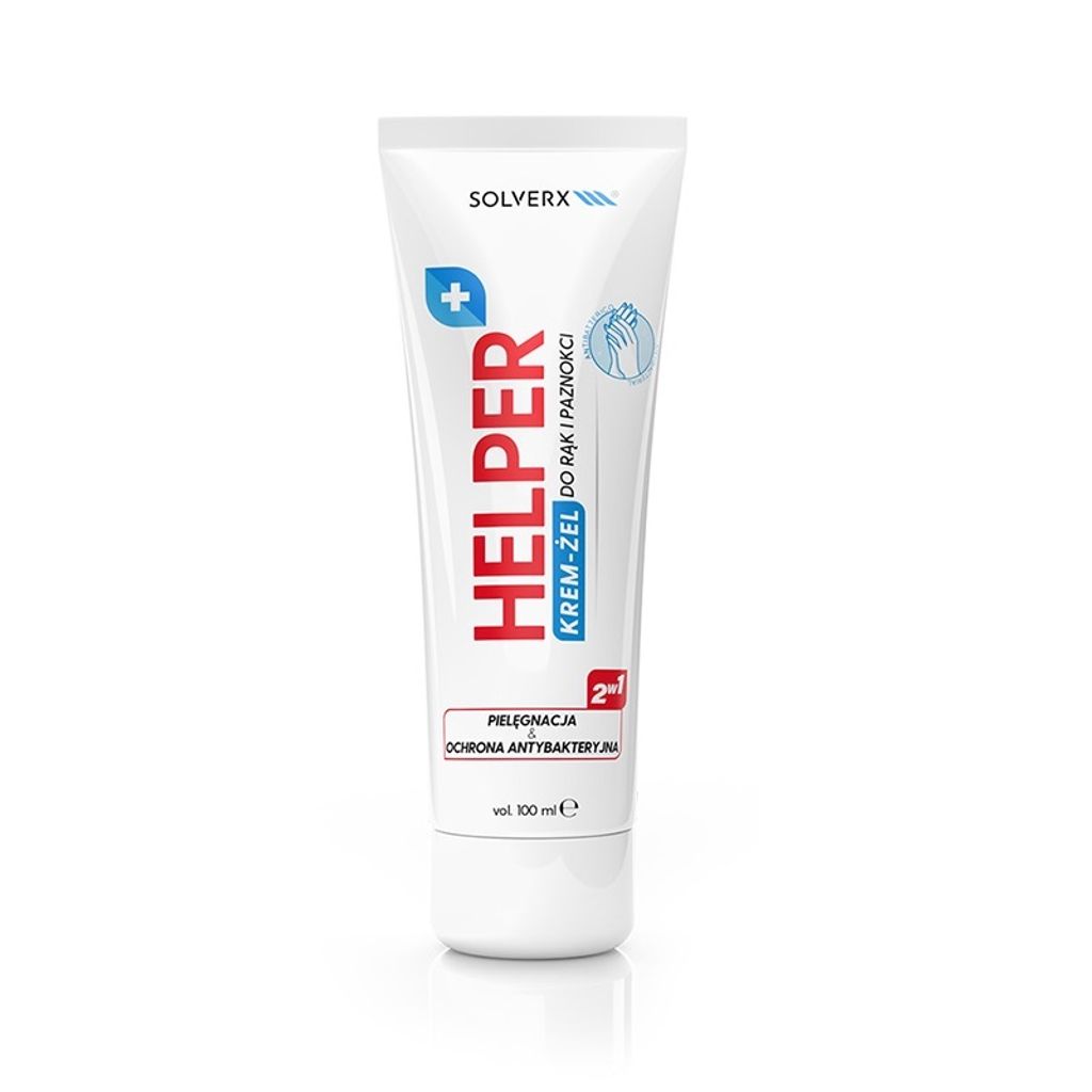 HELPER Antibacterial Hand Gel and Hand and Nail Cream 2 in 1 100ml