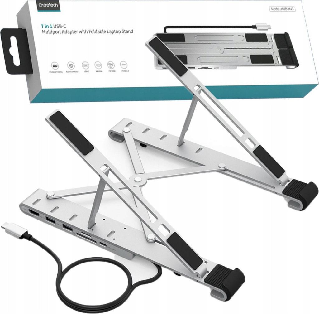 Choetech 7W1 Supporto per laptop Pd/Usb-C Hdmi Immagine del prodotto 