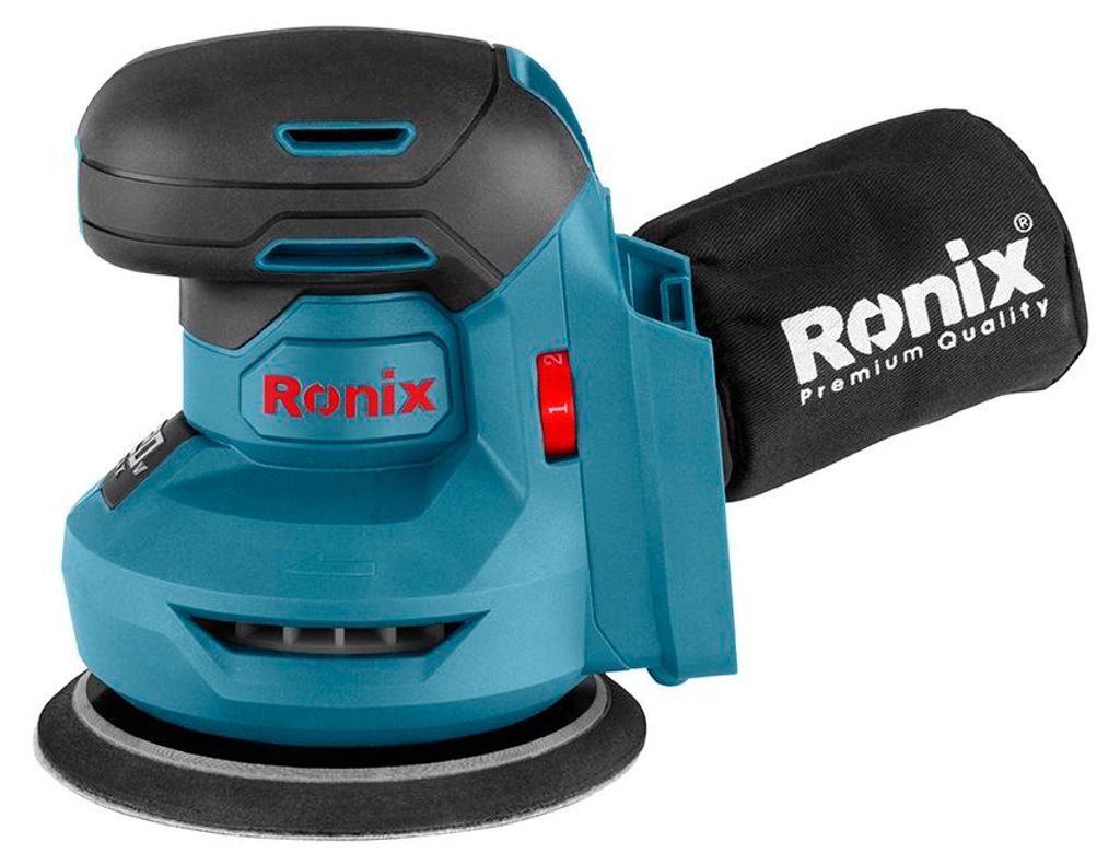 Ronix Akku Exzenterschleifer 125 mm 6000 - 12000 U/min 20V für Makita 18 V 8610C