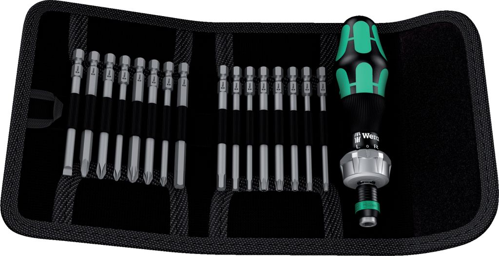 WERA Kraftform Kompakt 60 RA Falttasche mit 89 mm langen Bits