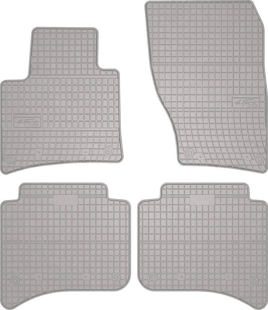 Gummi-Fußmatten für Porsche Cayenne II 2010-2017 – SUV, Set 4, Befestigung