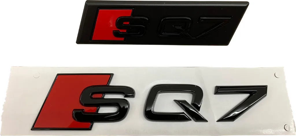 Sigle Audi Noir Brillant SQ7 Q7 Black Edition Finition Haute Résistance