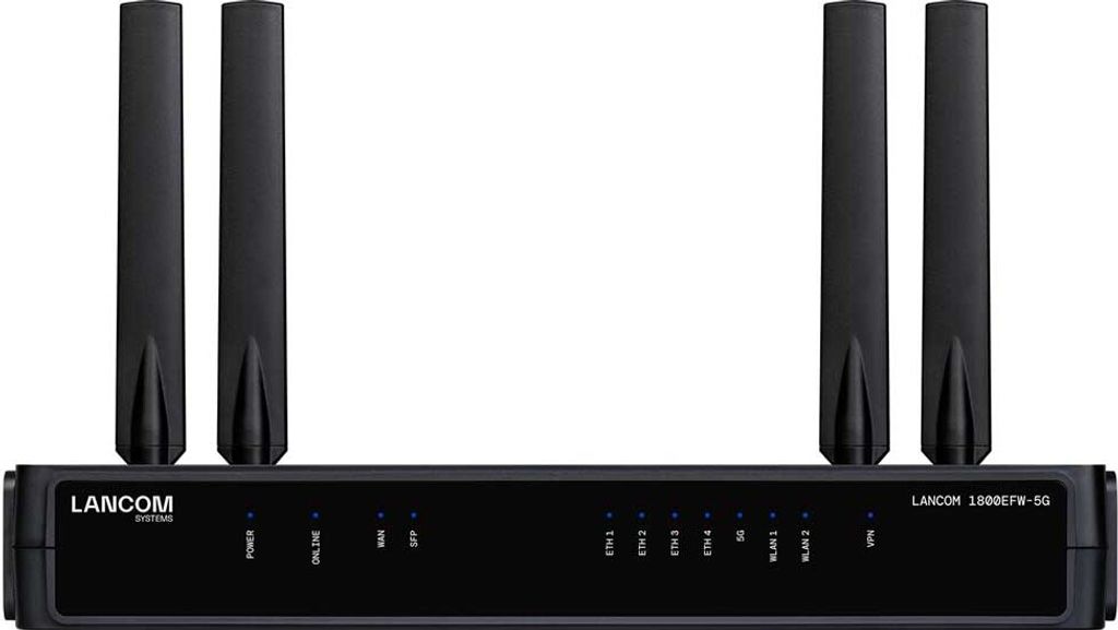 LANCOM 1800EFW-5G - Wireless Router - DSL/WWAN 1GbE - Wi-Fi 6 - Dual-Band - 5G, 4G, 3G - VoIP-Gateway - für P/N: 10741, 10742, 10752, 10753, 10754...