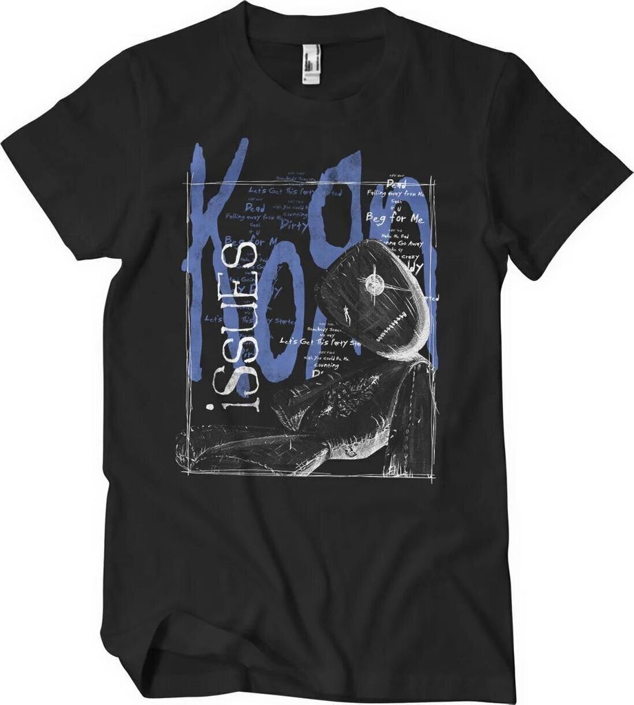 Korn Issues Tracklist Black 2XL T-Shirt