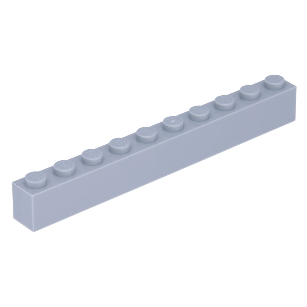 Lego 50 Stück 6111 Stein Brick 1x10 Part Basic Steine 50 Helles Bläuliches Grau